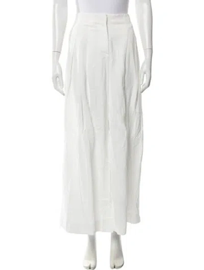 Pre-owned Twp Wide Leg Pants In White
