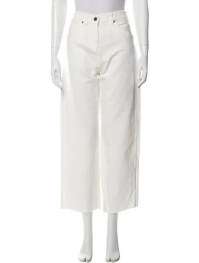 Pre-owned Twp Wide Leg Pants In White