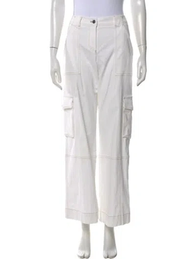 Pre-owned Twp Wide Leg Pants In White