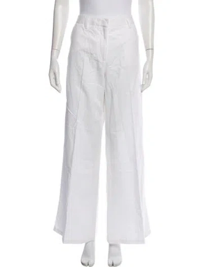 Pre-owned Twp Wide Leg Pants In White