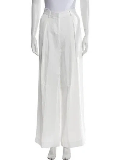 Pre-owned Twp Wide Leg Pants In White