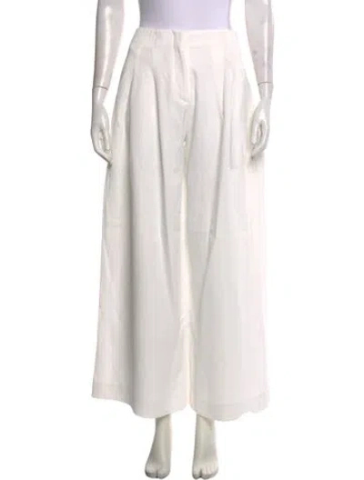 Pre-owned Twp Wide Leg Pants In White