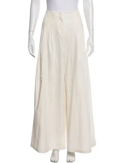 Pre-owned Twp Wide Leg Pants In White