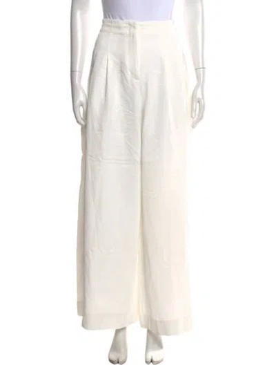 Pre-owned Twp Wide Leg Pants In White