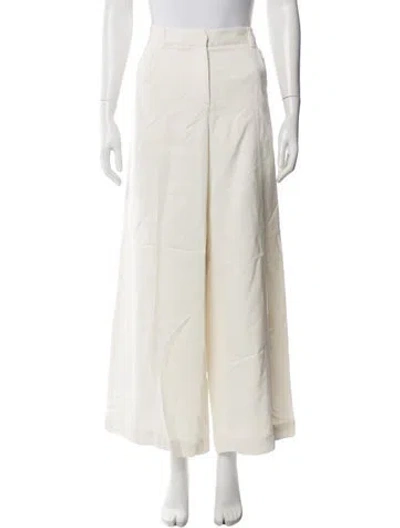 Pre-owned Twp Wide Leg Pants In White