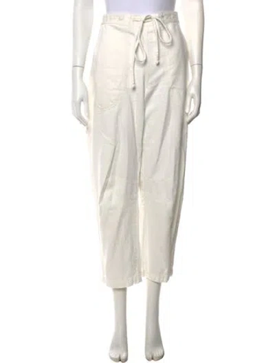 Pre-owned Twp Wide Leg Pants In White