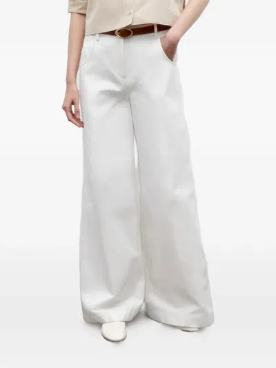 Twp Wide-leg Trousers In White