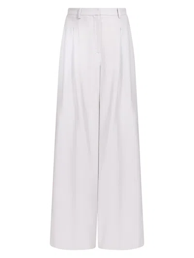 Twp Women's Avery Stretch-wool Wide-leg Trousers In Blue