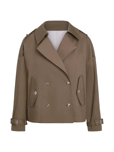 Twp Women's Bogie Double-breasted Trench Jacket In Brown
