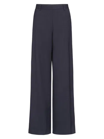 Twp Women's Downing Wool Wide-leg Pants In Blue