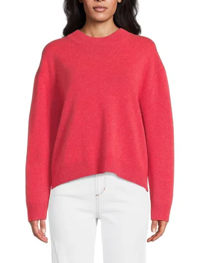 Twp Women's Dropped Shoulder Cashmere Sweater In Amaryllis