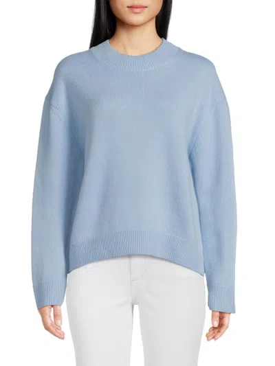 Twp Women's Dropped Shoulder Cashmere Sweater In Celestino