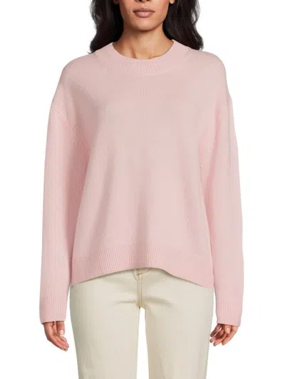 Twp Women's Dropped Shoulder Cashmere Sweater In Cotton Candy