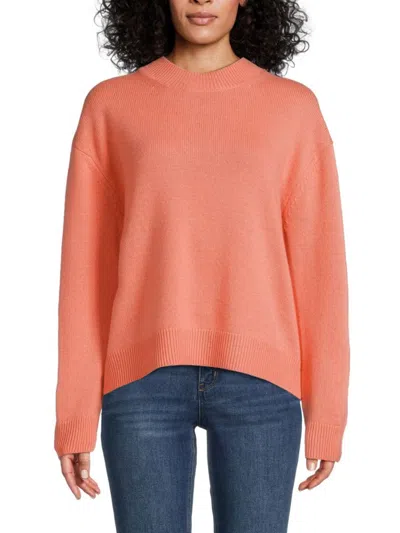 Twp Women's Dropped Shoulder Cashmere Sweater In Salmon