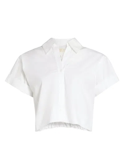 Twp Women's Forever And Always Poplin Top In White