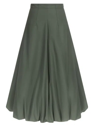 Twp Women's Full Intentions Cotton Bubble Midi-skirt In Green