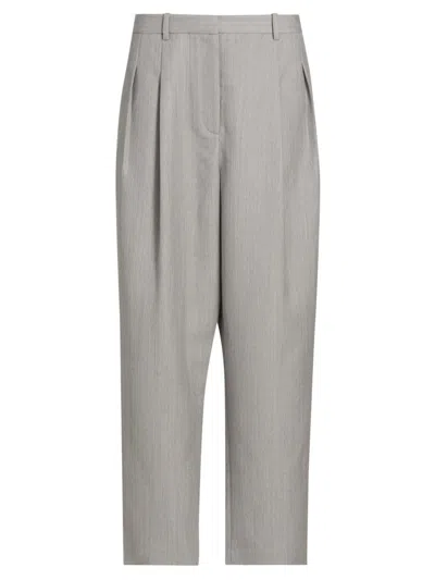 Twp Women's Fulton St. Pleated Wool Pants In Gray