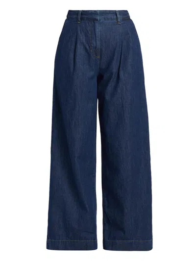 Twp Women's Hudson St Denim High-rise Wide-leg Jeans In Blue