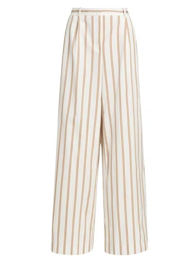 Twp Hudson St Cotton-silk Pants In White