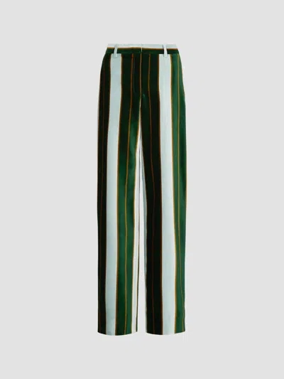Twp Women's Isla Striped Cotton Wide-leg Pants In Pink