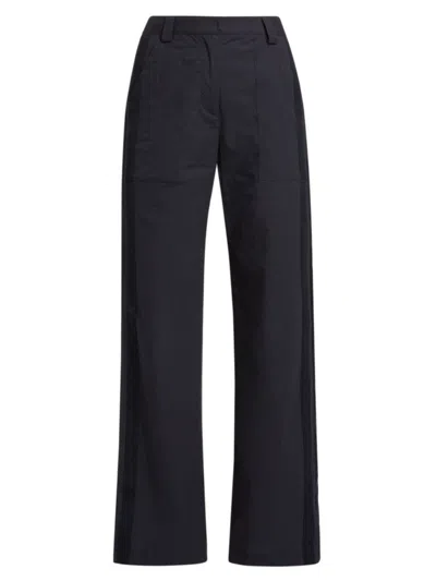 Twp Women's Izzy Striped Cotton-blend Pants In Midnight