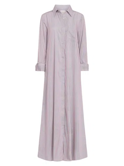 Twp Women's Jenny's Striped Gown In Purple