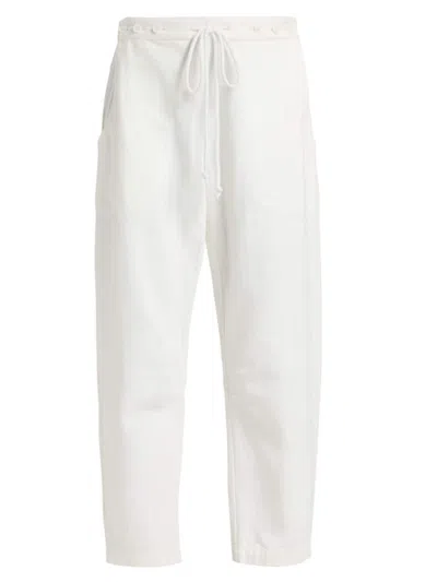 Twp Women's Jetties Beach Drawstring Denim Pants In White
