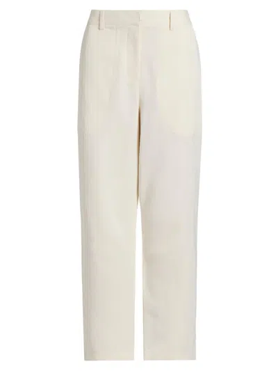 Twp Women's Jetties Beach Flat Front Ankle Pants In Neutral
