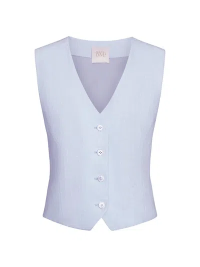 Twp Women's Kikis Linen Vest In Ice Melt