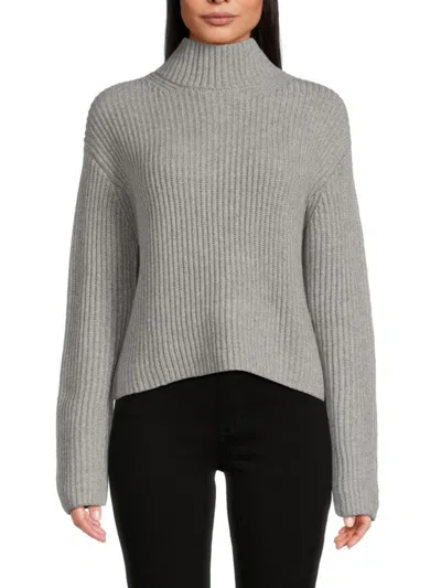Twp Women's Macie Ribbed Cashmere Sweater In Heather Grey