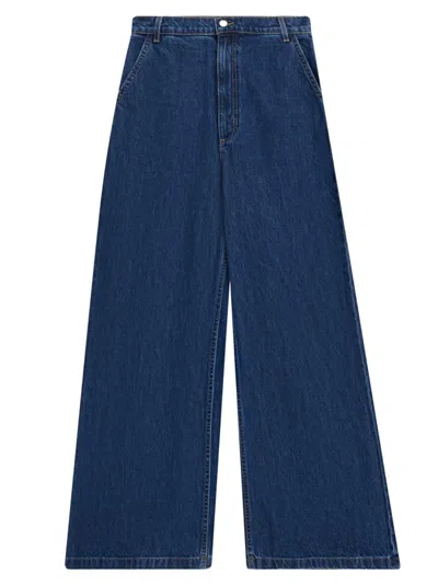 Twp Women's Mcdougal St Wide-leg Denim Pants In Gray