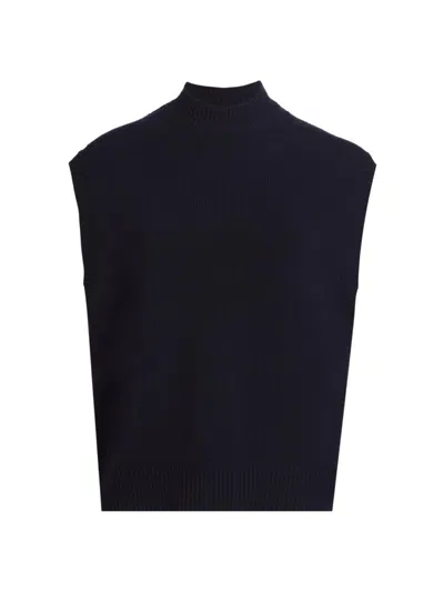 Twp Women's Merritt Cashmere Crewneck Vest In Midnight