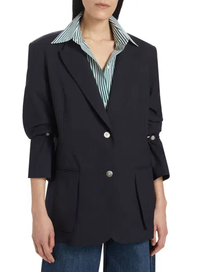 Twp Women's Mo Wool-blend Blazer In Brown