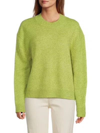 Twp Women's Mouline Drop Shoulder Cashmere Sweater In Green