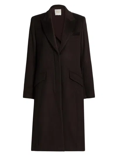 Twp Women's New Cash Camel Coat In Chocolate