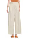 Twp Women's New Didi Silk Wide Leg Pants In Bone