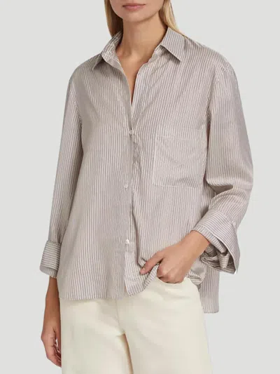 Twp Women's New Morning After Top In Ivory Fudge Gold In Gray