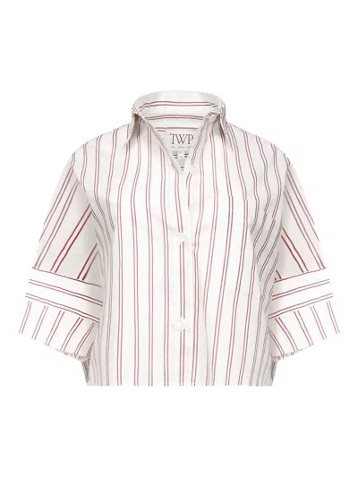 Twp Next Ex Shirt In White Wine In Multi