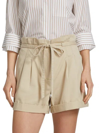 Twp Women's Peck Paperbag Shorts In Khaki