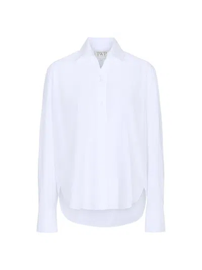 Twp Women's Possetti Button-front Cotton Shirt In White