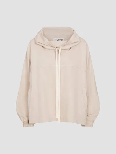 Twp Women's Pull Me Over Seam Hoodie In Bone