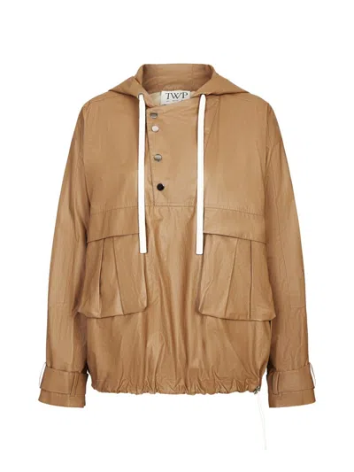 Twp Women's Rain Check Canvas Jacket In Brown
