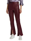 TWP WOMEN'S SKINNY LOVE LEATHER SLIT FRONT PANTS