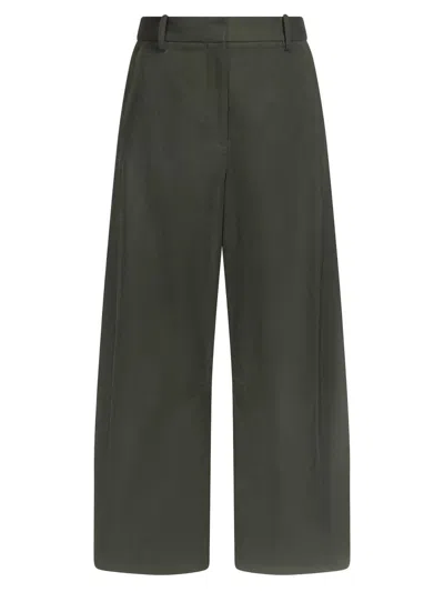 Twp Women's Slouchy Bf Cotton-linen Ankle-crop Wide-leg Trousers In Brown