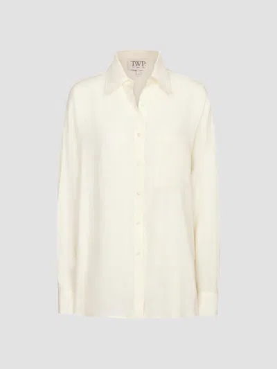 Twp Women's Something Borrowed Linen Button-front Shirt In Red
