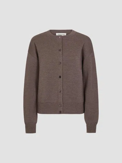 Twp Women's Stay Awhile Wool Cardigan In Brown
