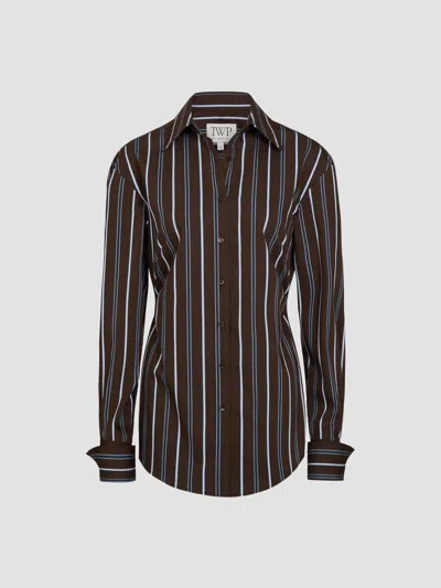 Twp Women's The Night We Met Striped Cotton-blend Shirt In Multi
