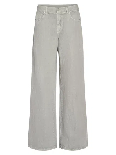 Twp Tiny Dancer Mid-rise Wide-leg Jeans In Gray
