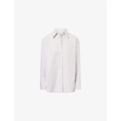 Twp Omens  Big Joe Oversized Cotton Shirt In White