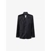 Twp Womens Midnight New Dinner Single-breasted Wool Jacket In Animal Print